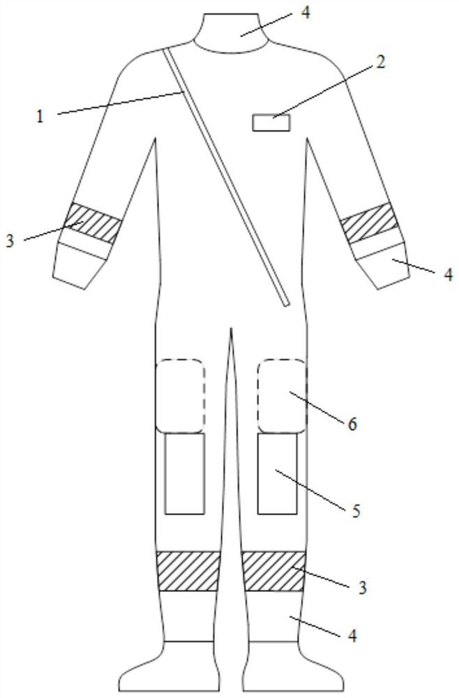 Water area and on-ice rescue protective garment for fire protection