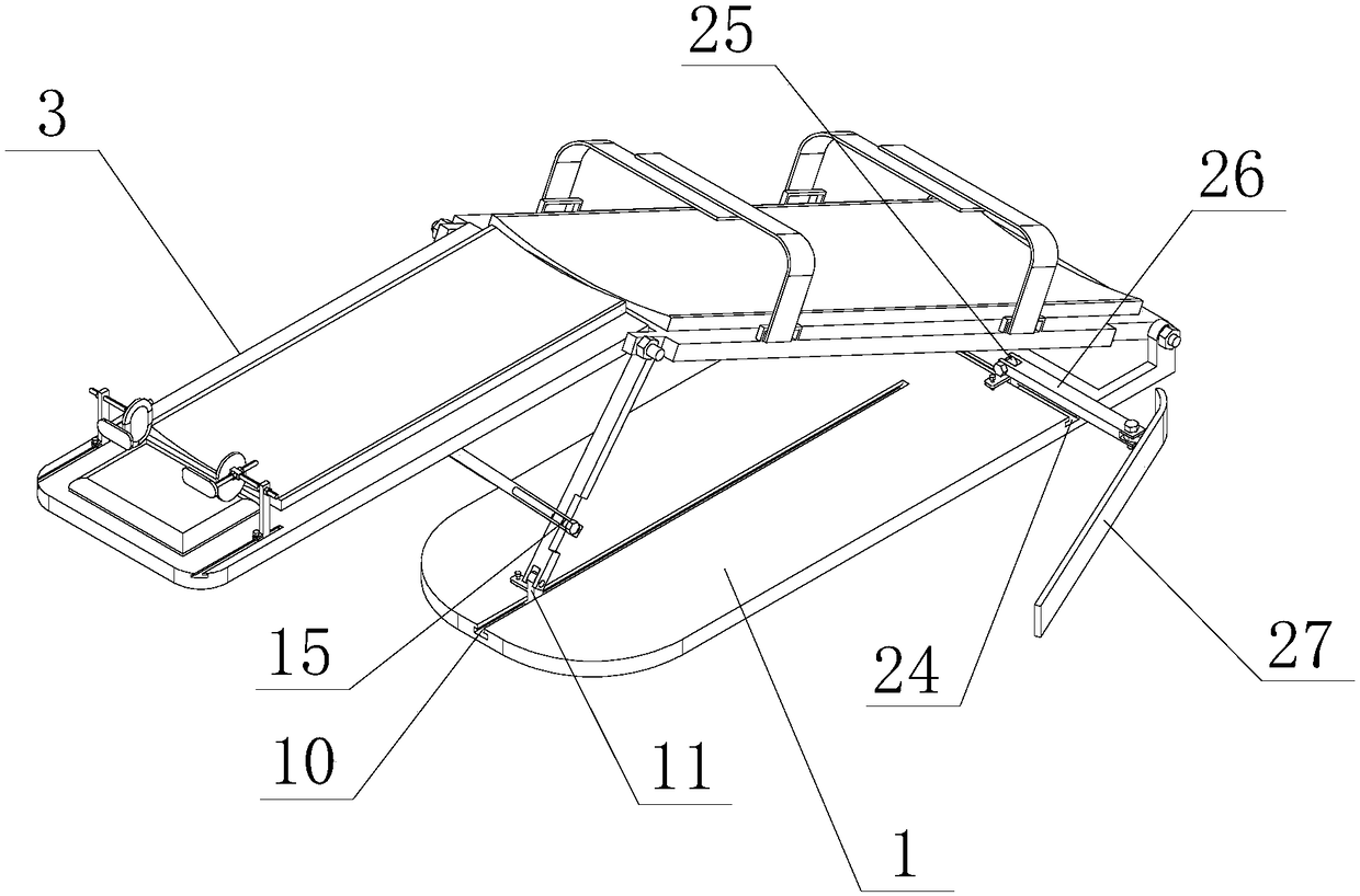 Leg fixator with adjusting function for orthopedic patients