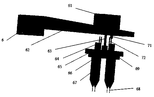 Automatic control turntable pneumatic multi-sprayer biological 3D (three dimensional) printing forming system and method