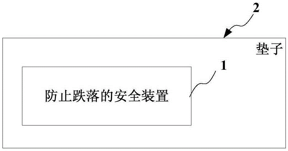 Anti-falling safety device, safety monitoring system and safety monitoring method