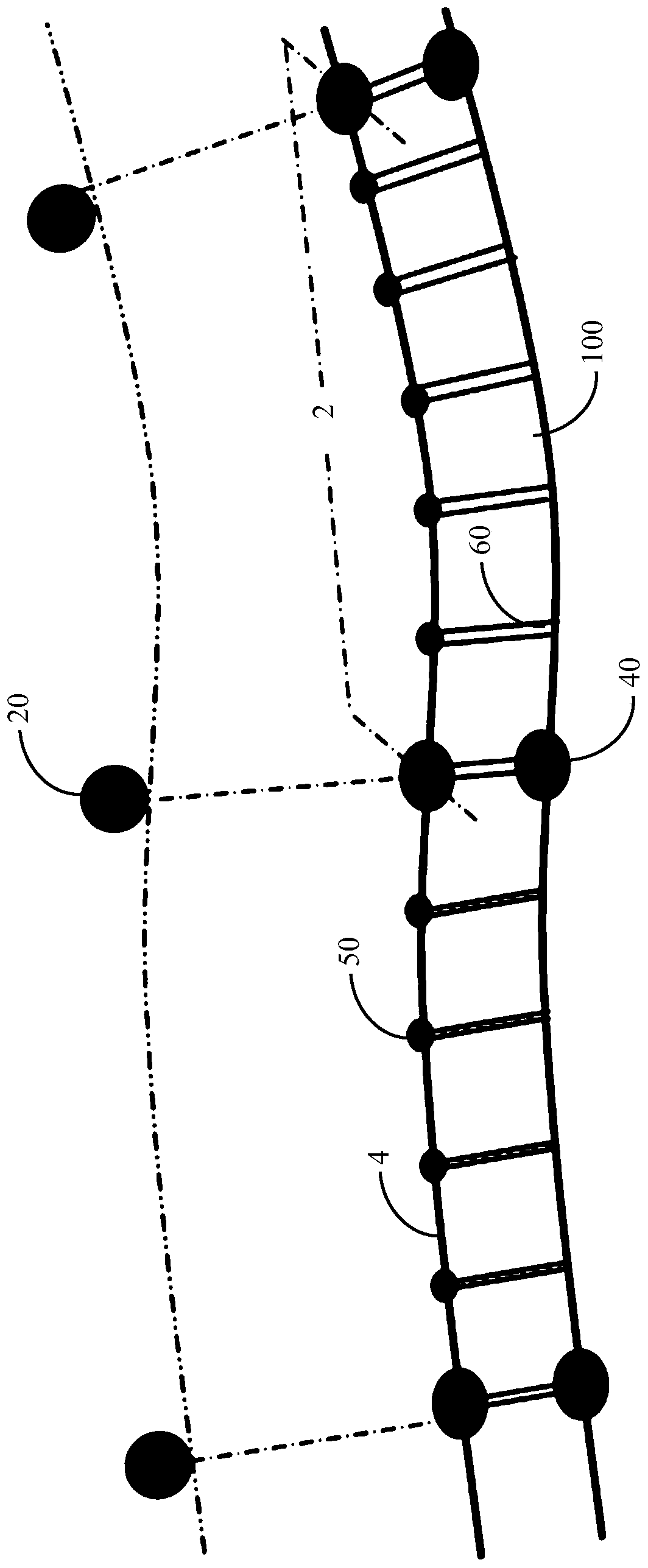 A Track Line Coordinate Measuring System