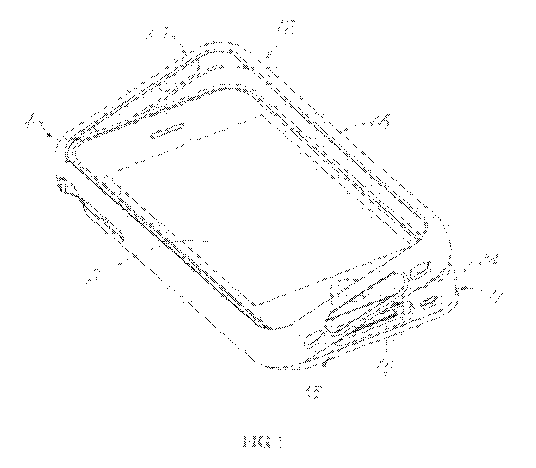 Protective casing portable handheld electronic device