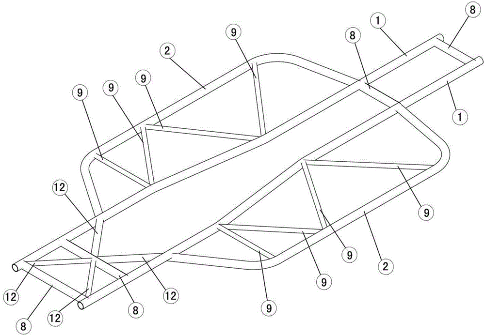 Automobile tubular frame