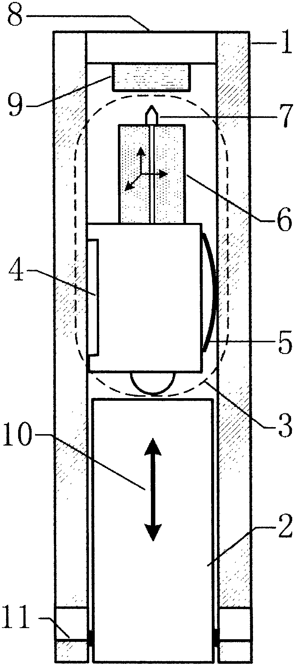 Circular-tube-shaped externally-insulated narrow-size lens body of scanning probe microscope