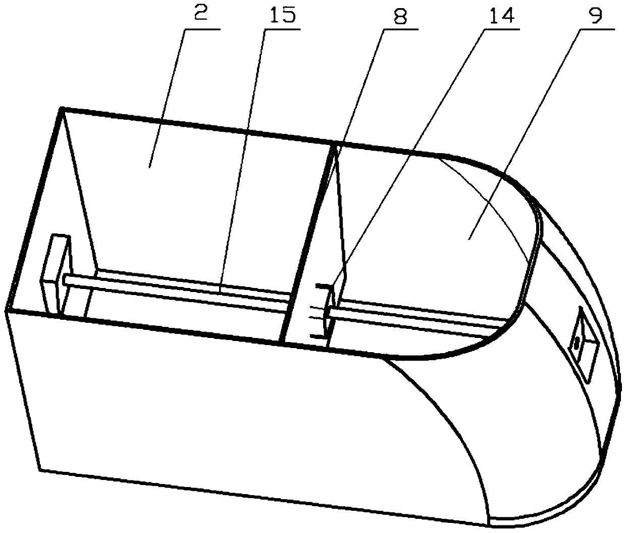 A floor washing machine with dynamically adjustable water tank volume