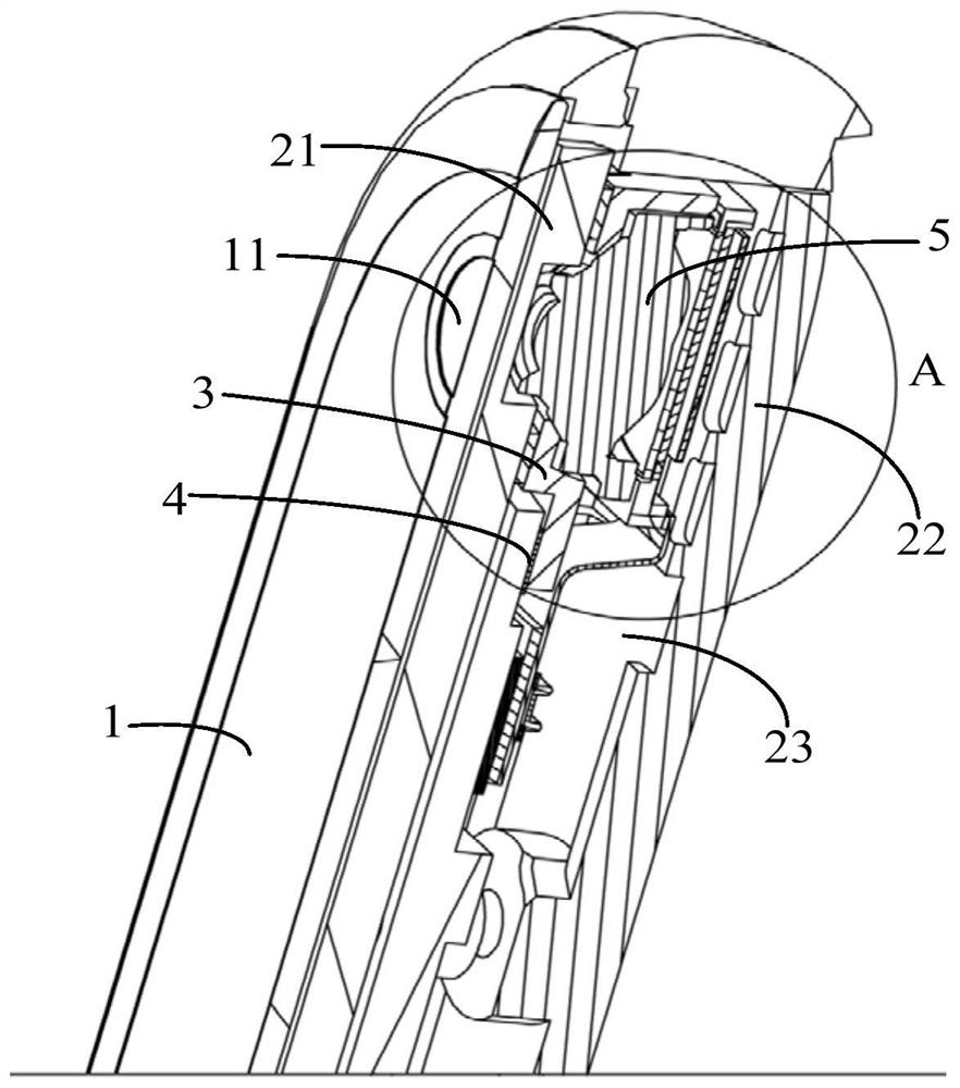 A front camera module and terminal thereof