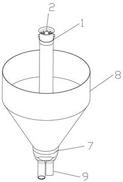 Particle material spreading device for unmanned aerial vehicle