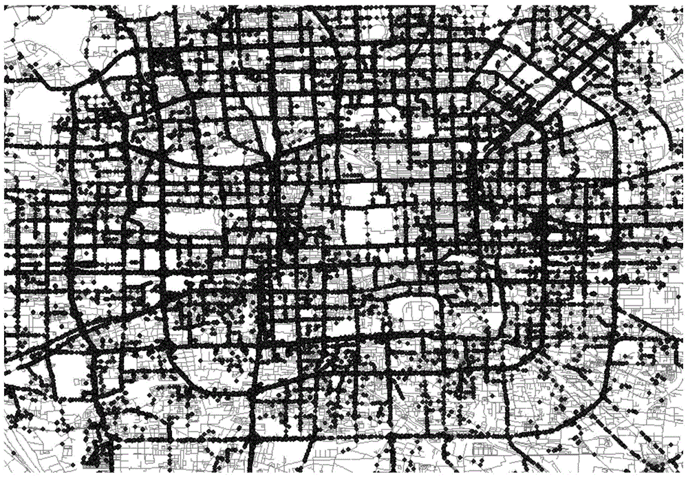 A method and device for determining the center of a taxi pick-up and drop-off hotspot area