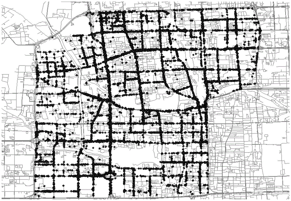 A method and device for determining the center of a taxi pick-up and drop-off hotspot area