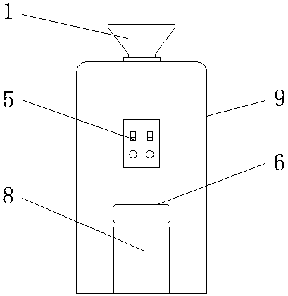 Crushing device for solid waste treatment