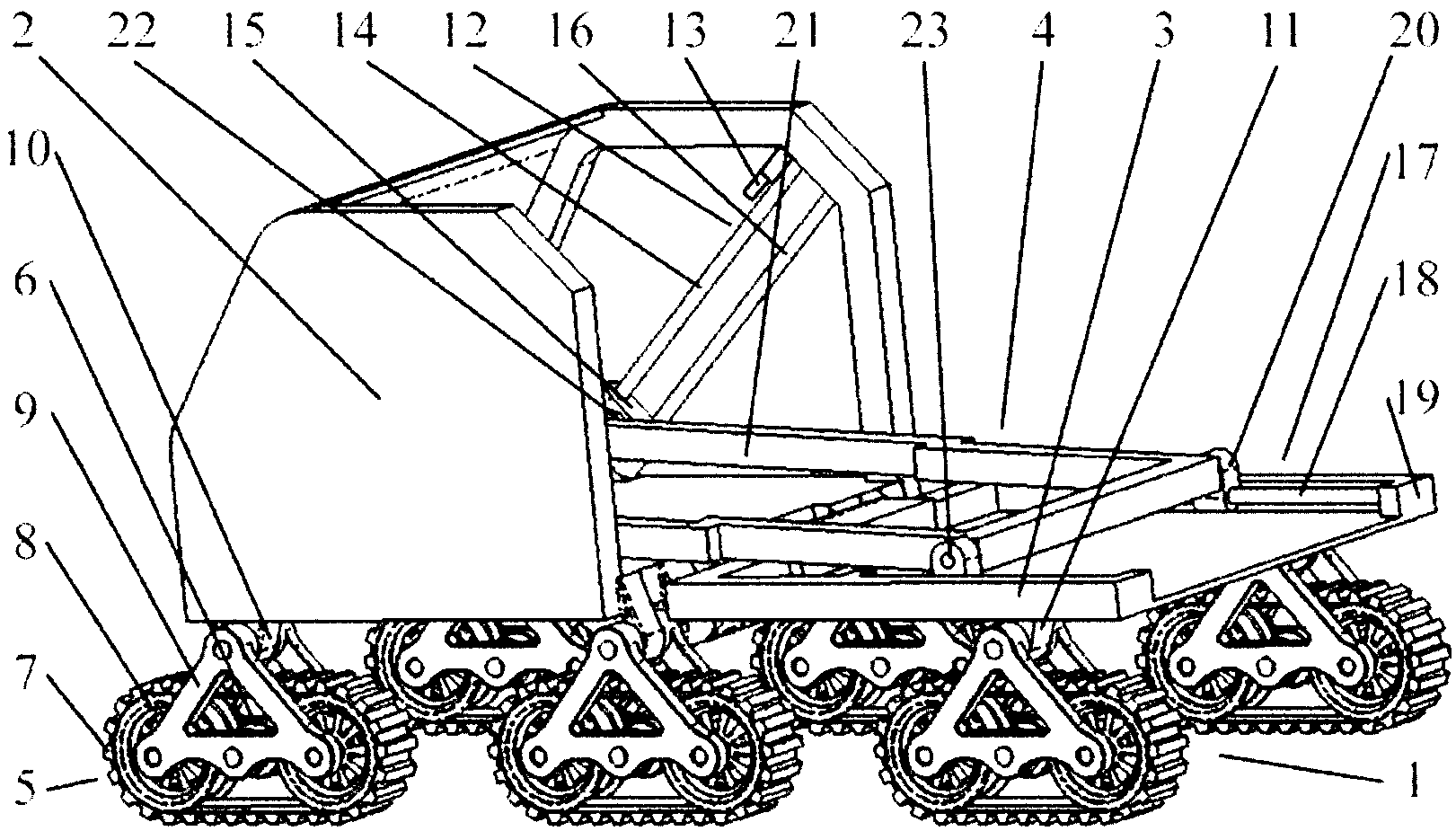 Mobile transport platform for complex environment