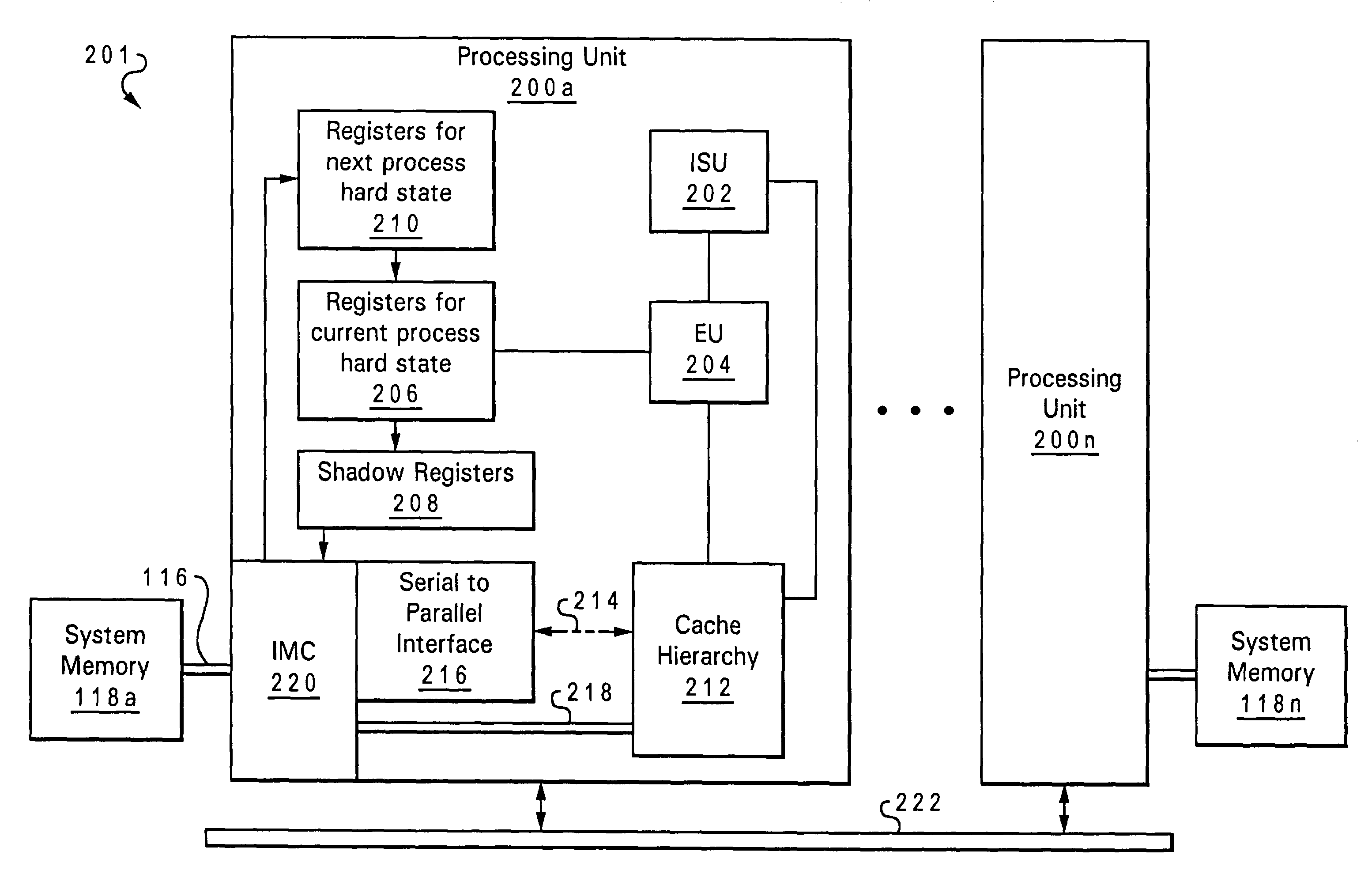 Processor virtualization mechanism via an enhanced restoration of hard architected states