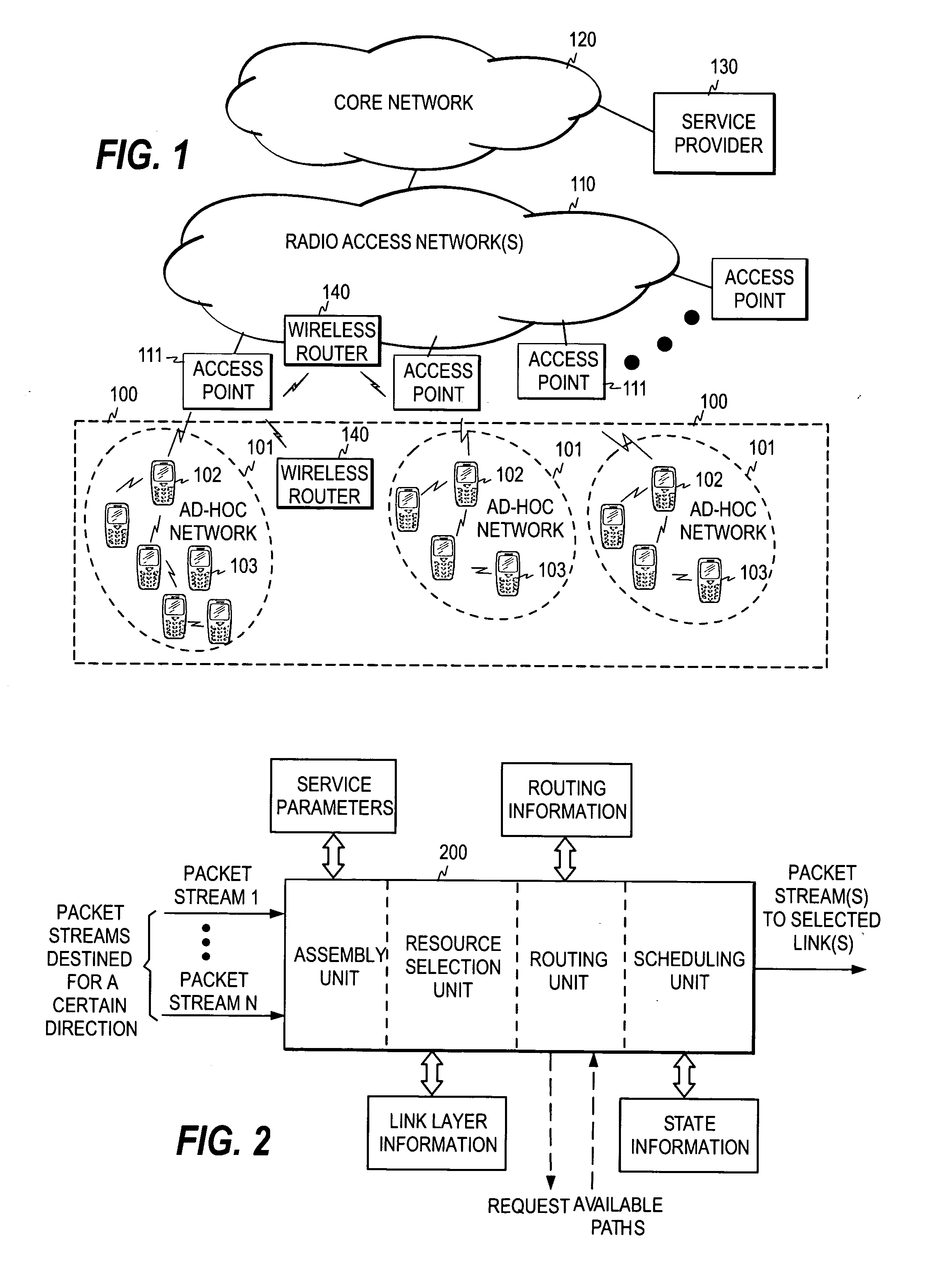 Traffic and radio resource control in a wireless communication device