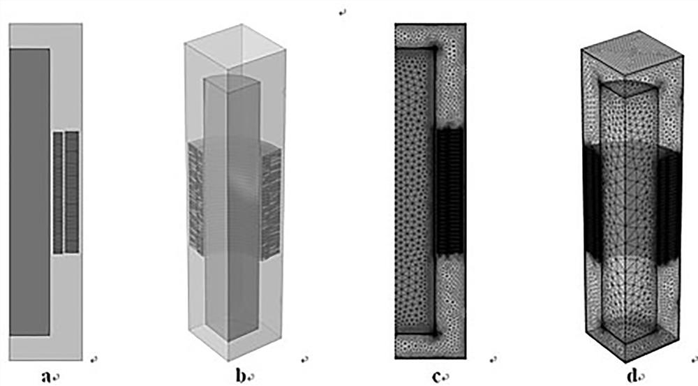 Method for simulating and calculating heat transfer value of transformer based on three-dimensional model