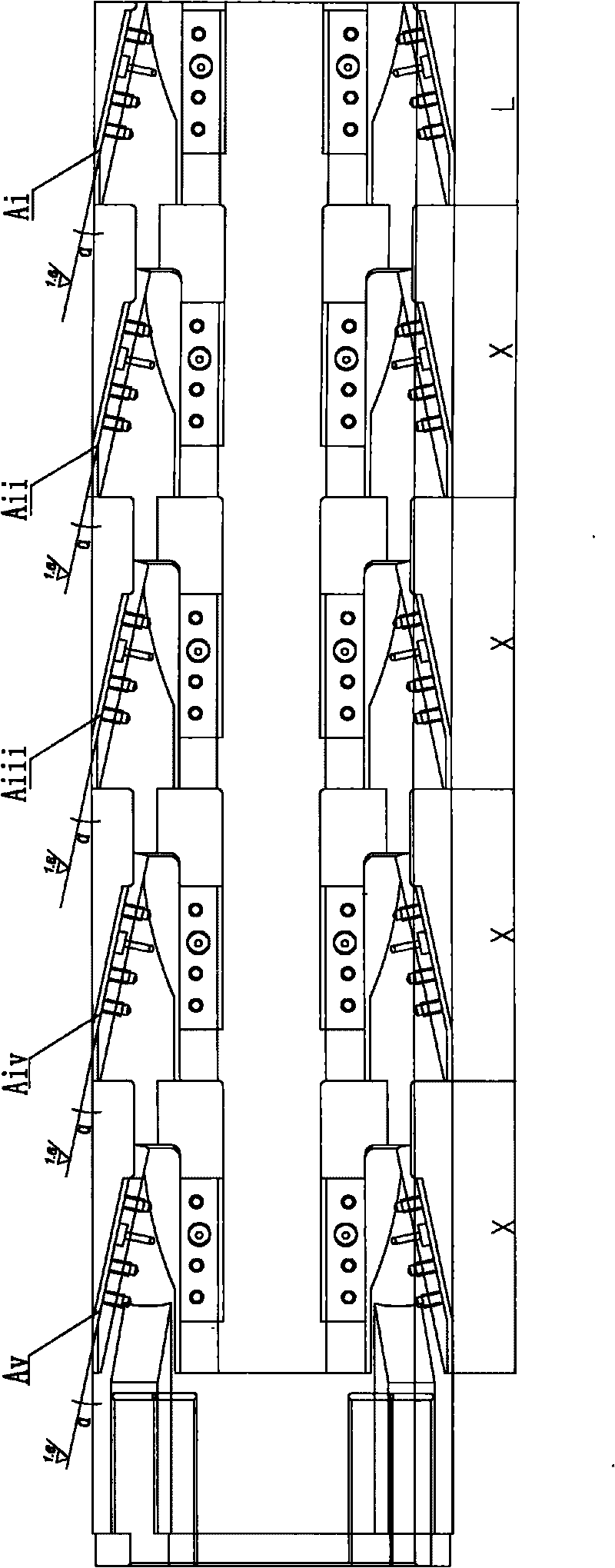 Method for finely machining pyramid cover of drum part of metallurgical machine