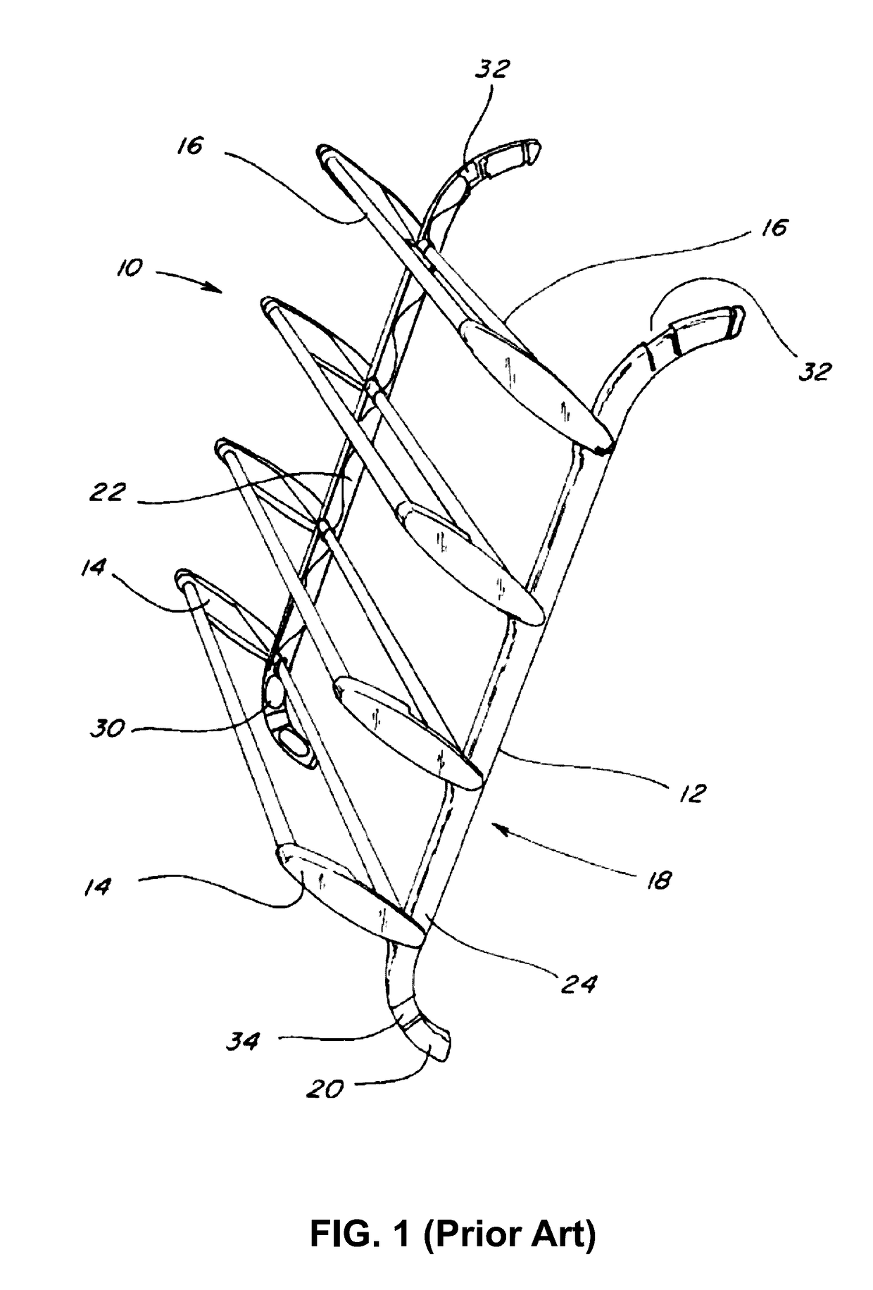 Collapsible hanging shoe rack