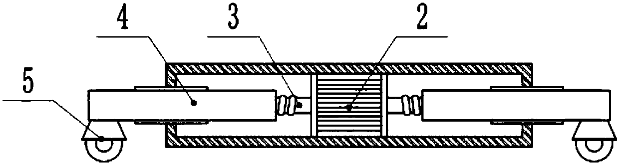 Lead screw and sliding block type cement pavement paving device