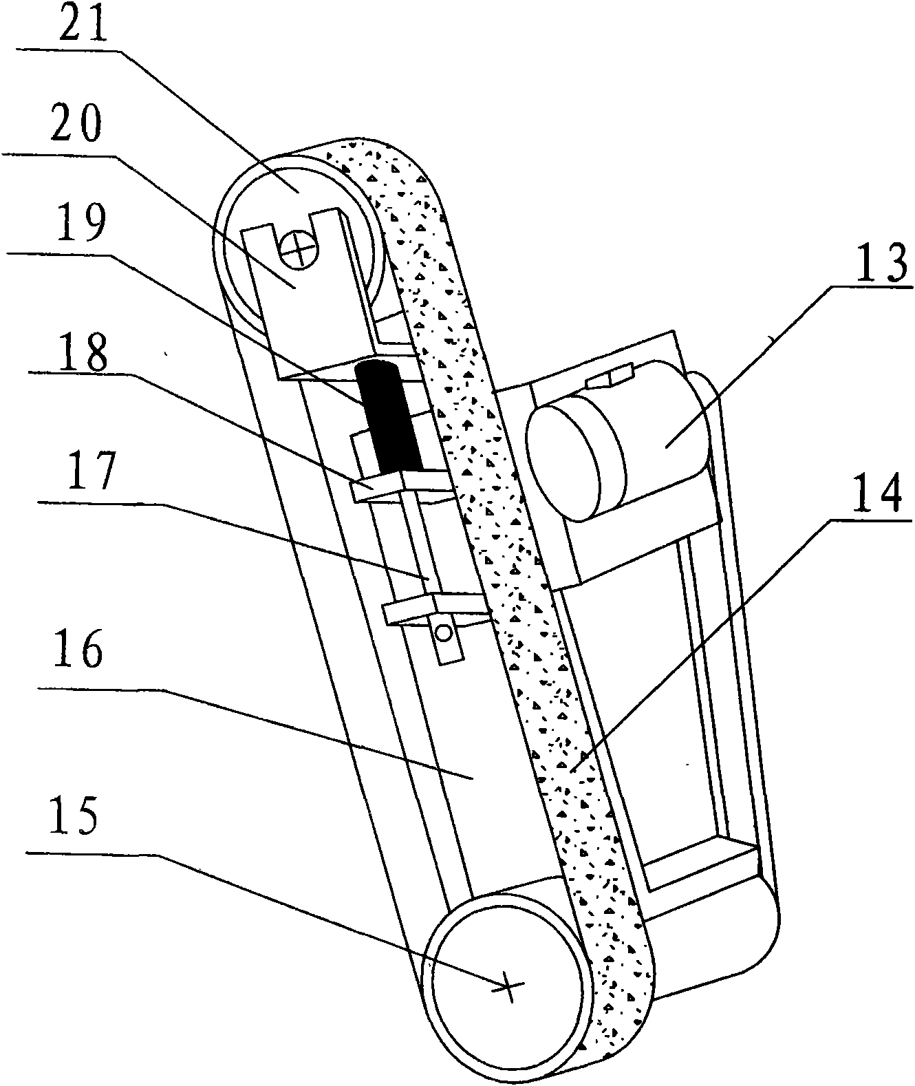 Polishing machine for panel of lock