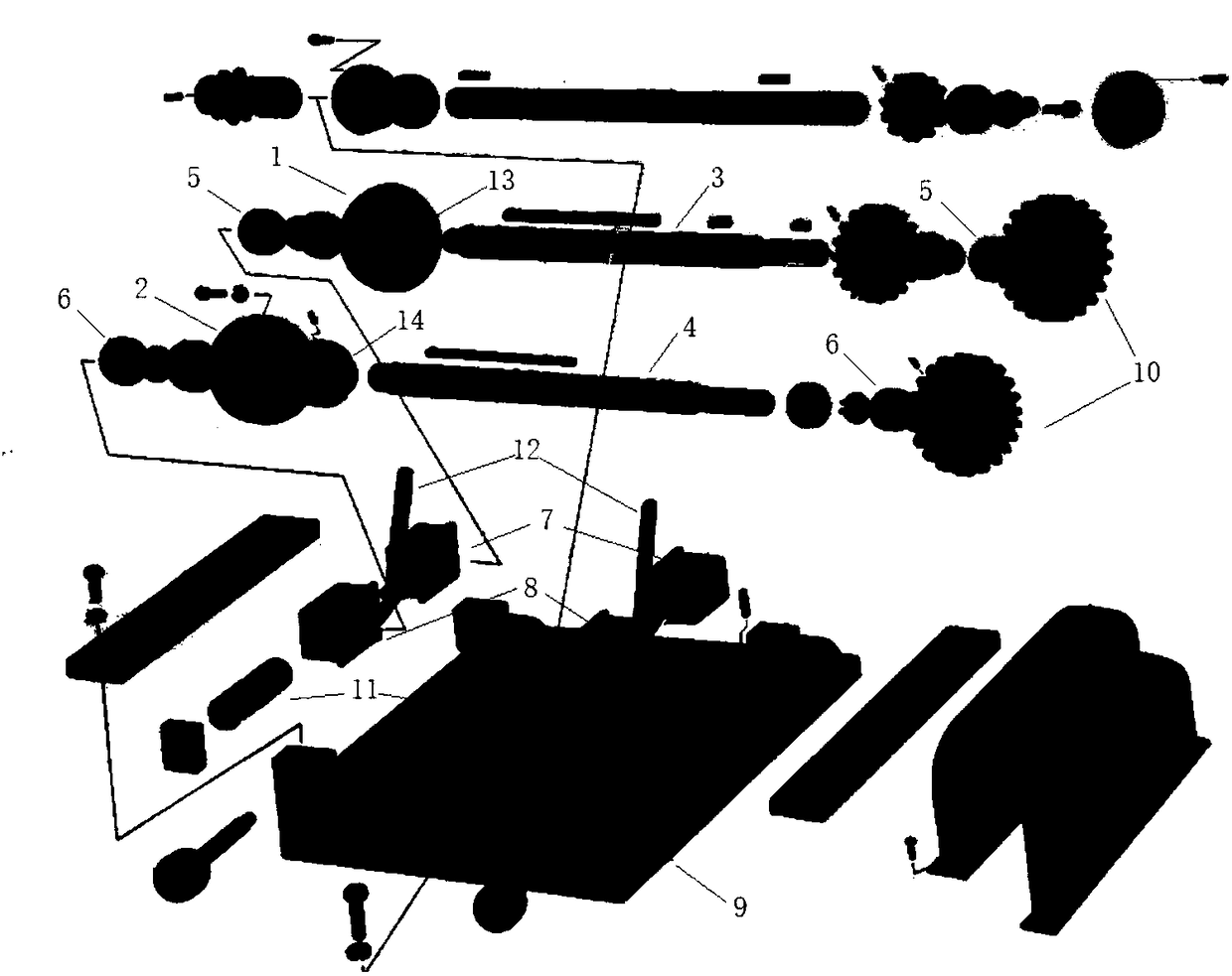 Film conveying mechanism and extrude-emptying mechanism of automatic vertical type filling and packaging machine