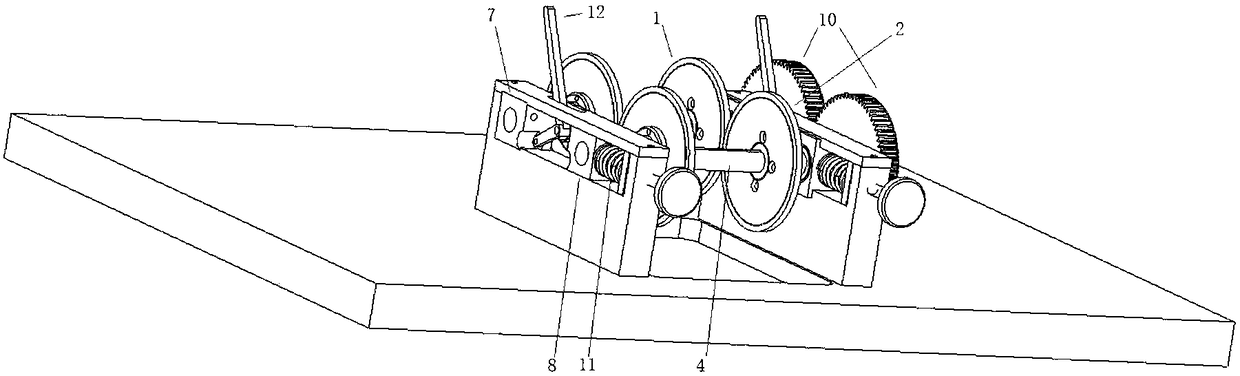 Film conveying mechanism and extrude-emptying mechanism of automatic vertical type filling and packaging machine