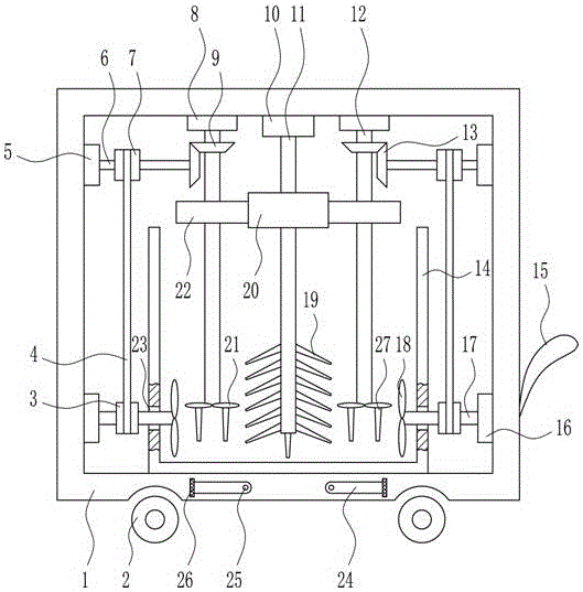 Efficient and even stirring equipment for simply and conveniently separating nonferrous metals