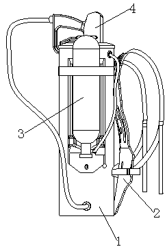 Knapsack dry powder fire extinguishing gun