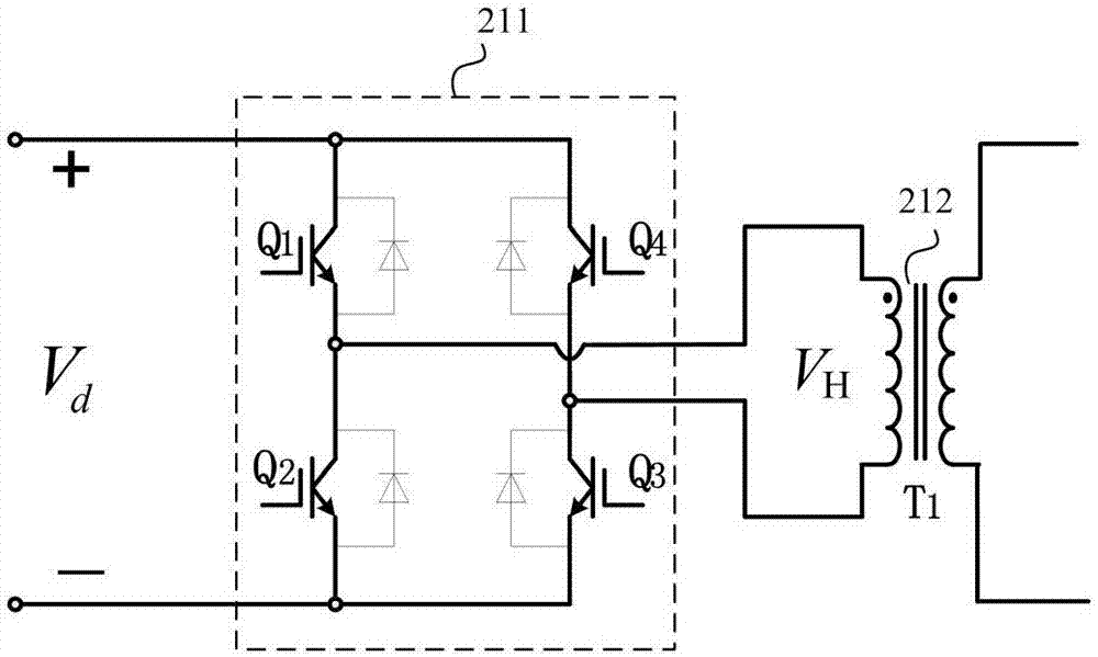 Loran-C transmitter main circuit and transmission waveform generation method therefor