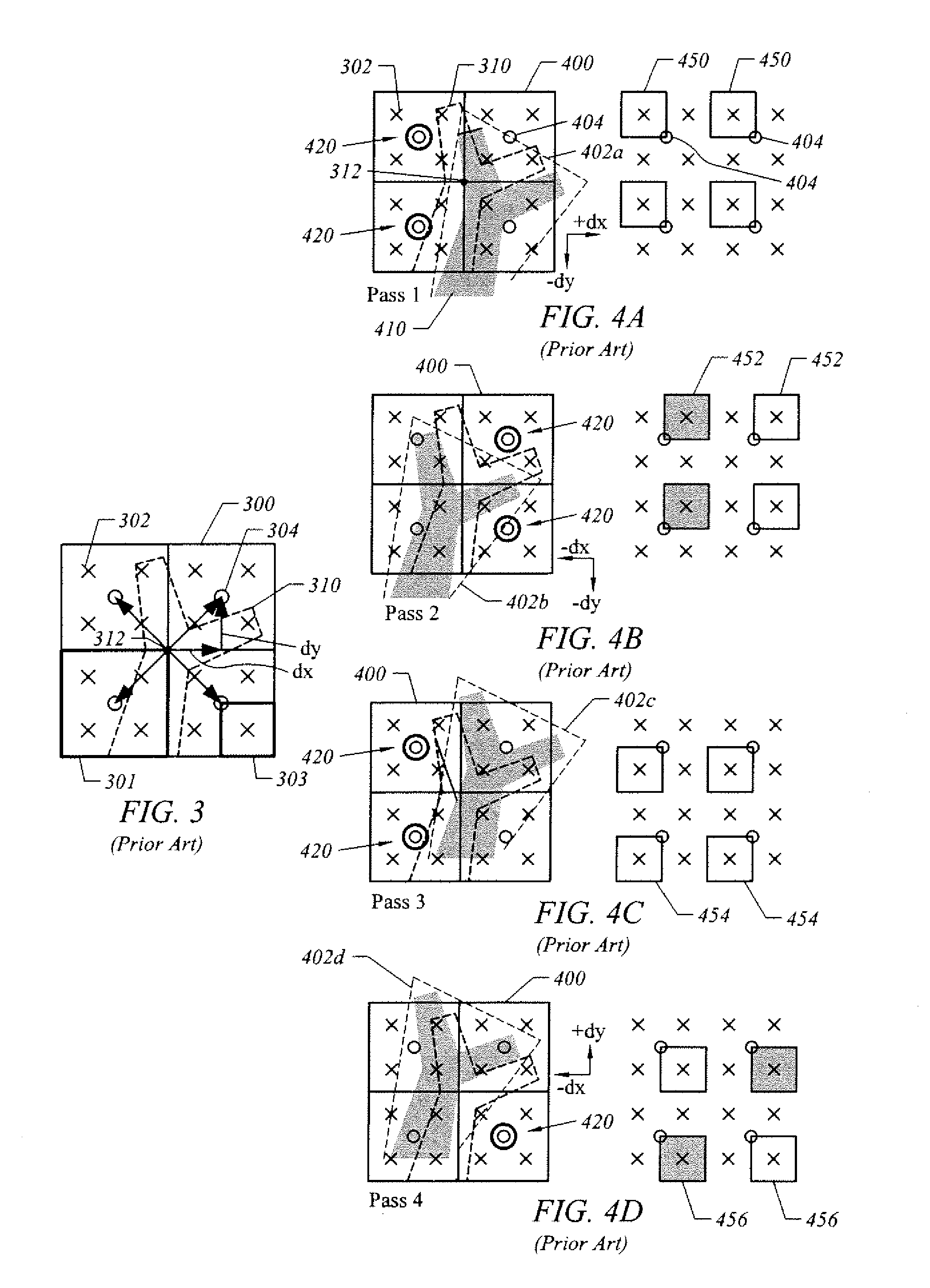 Graphical processing system, graphical pipeline and method for implementing subpixel shifting to anti-alias texture