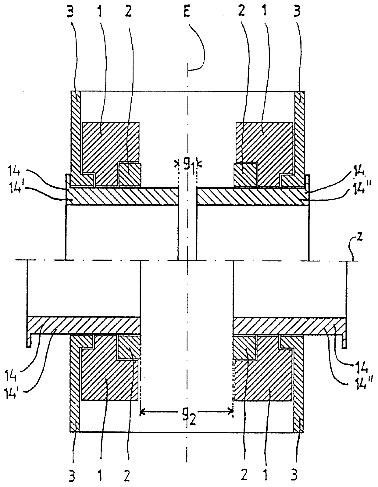 Gradient system for an NMR tomograph