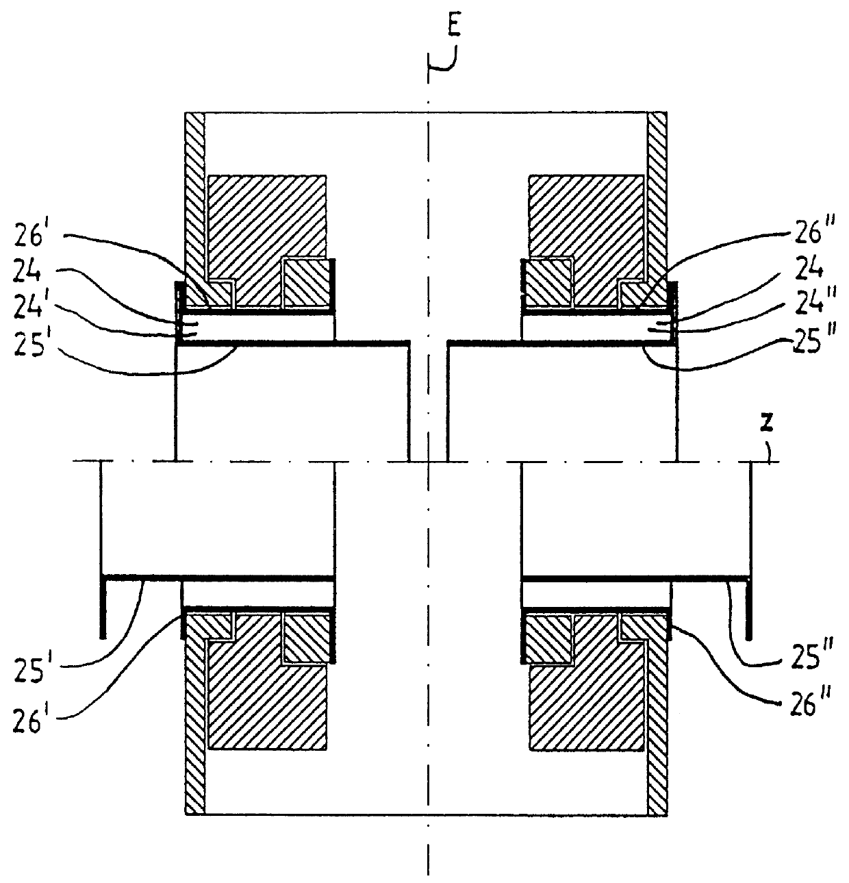 Gradient system for an NMR tomograph