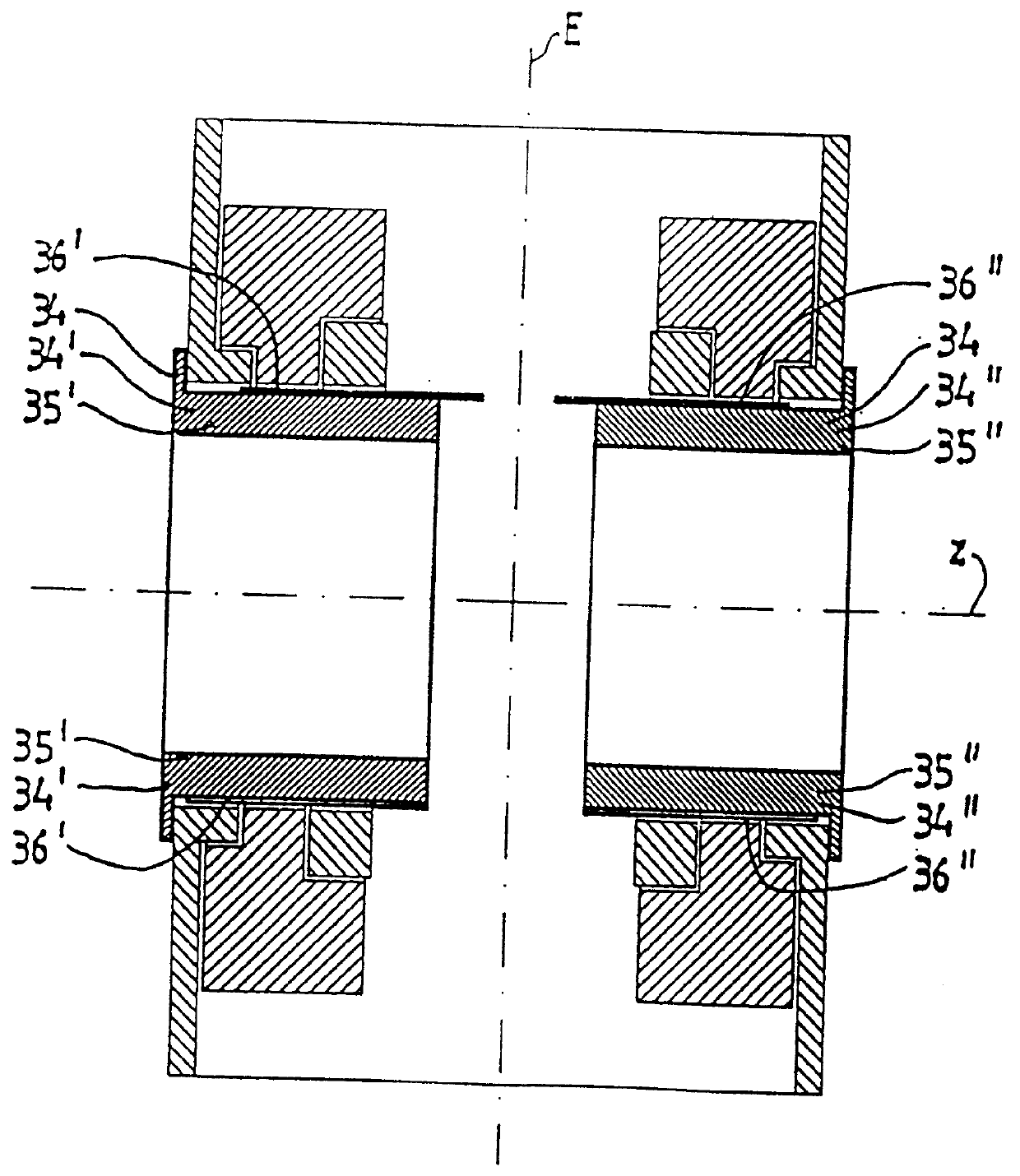 Gradient system for an NMR tomograph