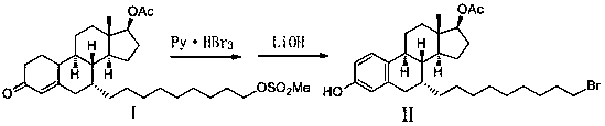 Synthetic method of fulvestrant intermediate