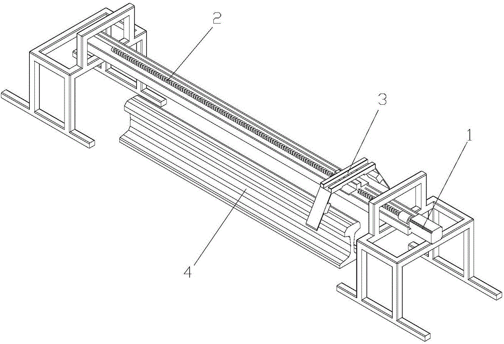 Vibration suppression method for steel rail welding head straightness detection system