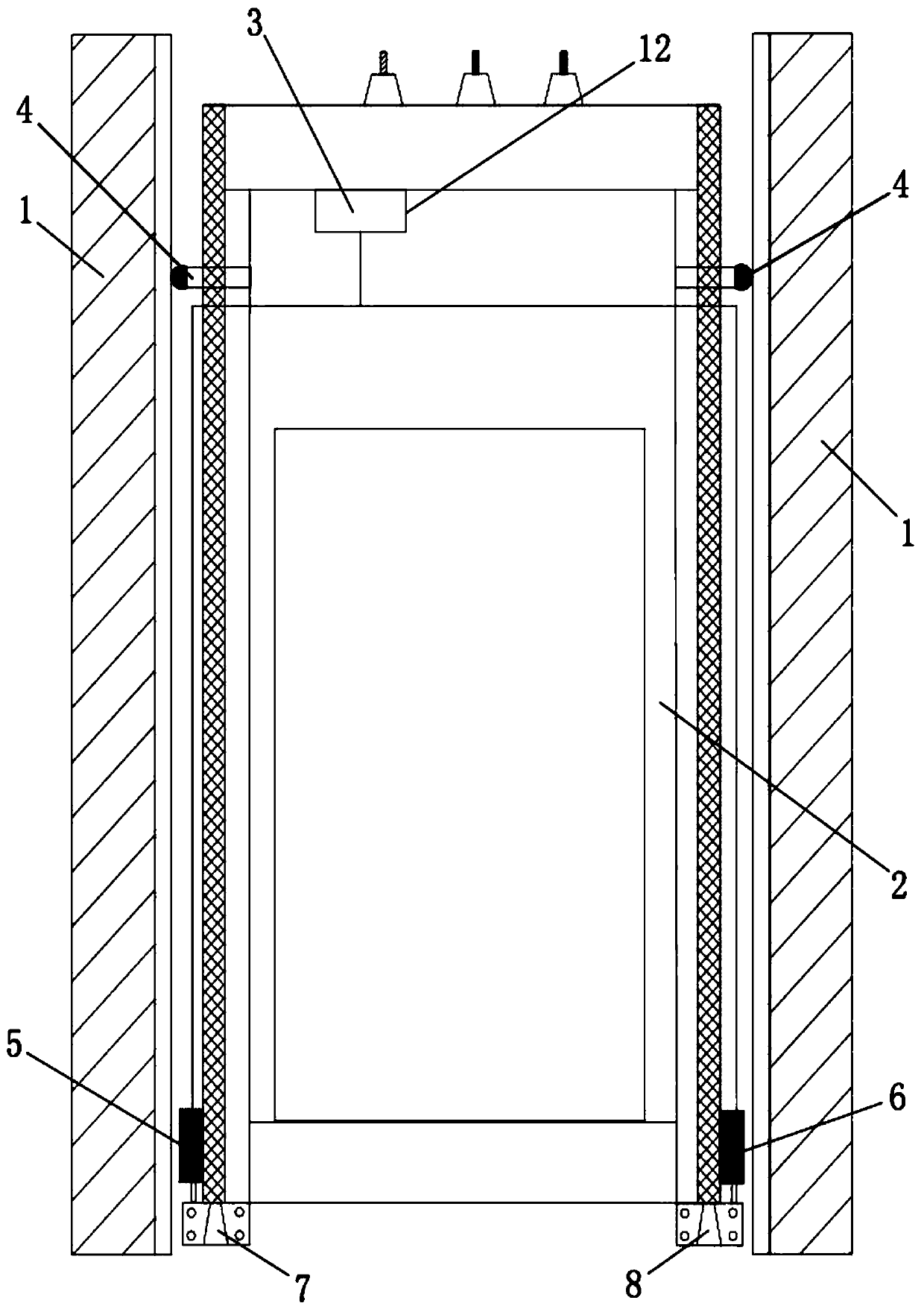 Manual emergency braking device for lifting elevator