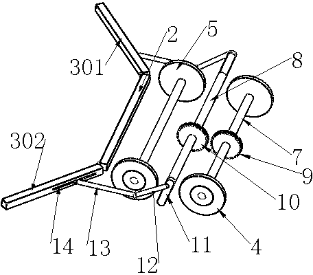 Method for cleaning rubbish through retraction swinging type rubbish cleaning device