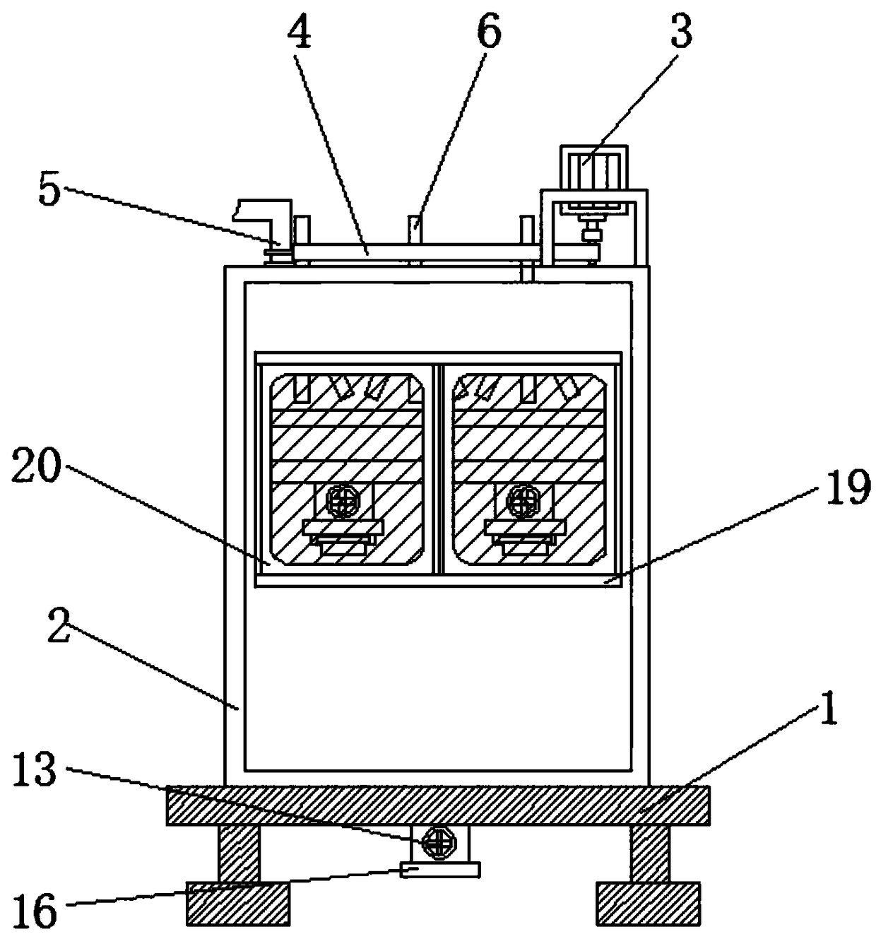 Environmental protection treatment device for industrial sewage