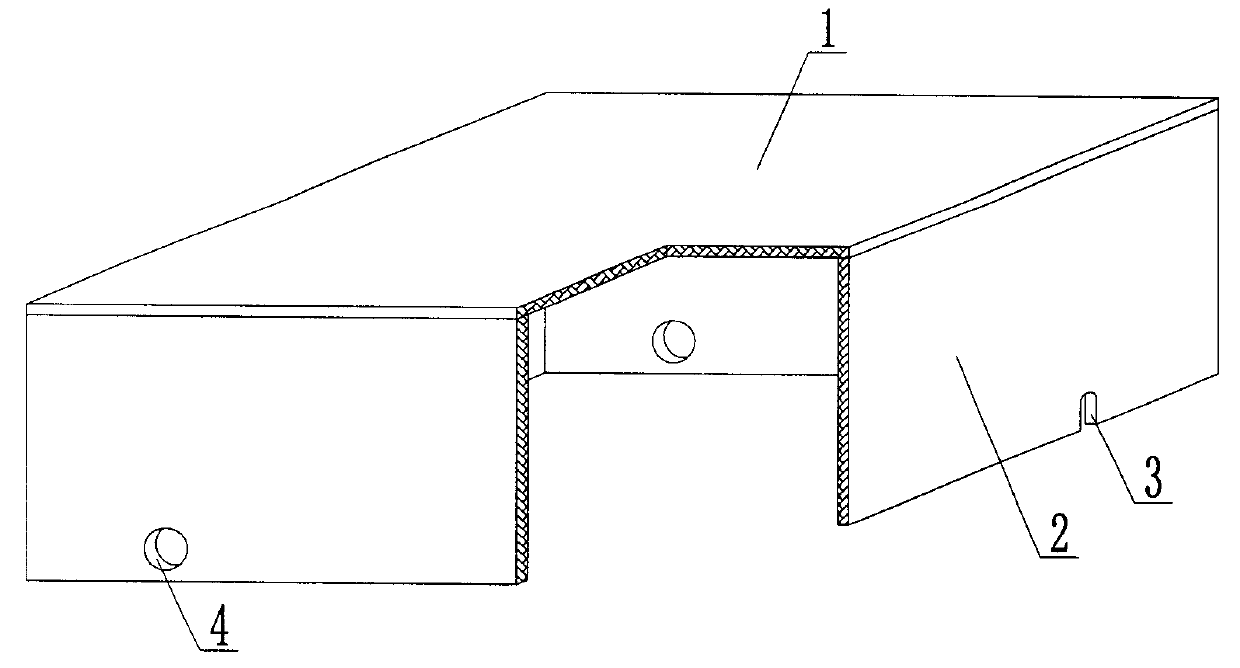 Opening box for concrete structure