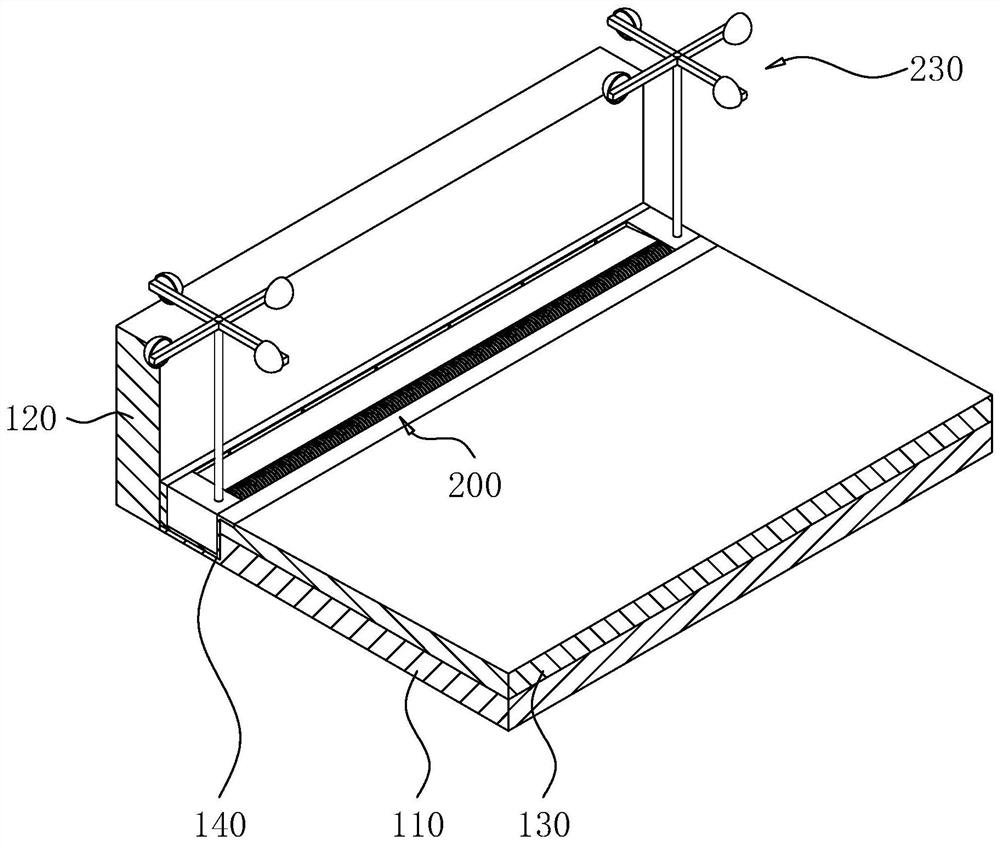 Waterproof structure of building exterior wall top