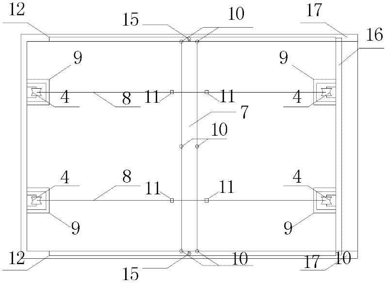 Test device for testing flow characteristics of liquefied sand and test method