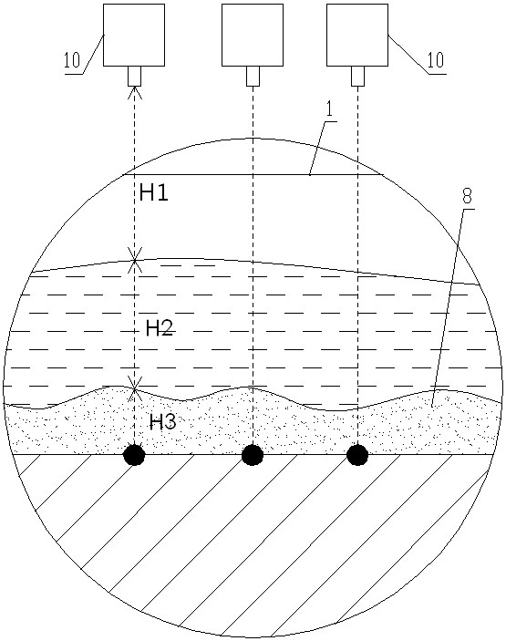 Simulation device and multi-point real-time monitoring method for riverbed dynamic change under flood action