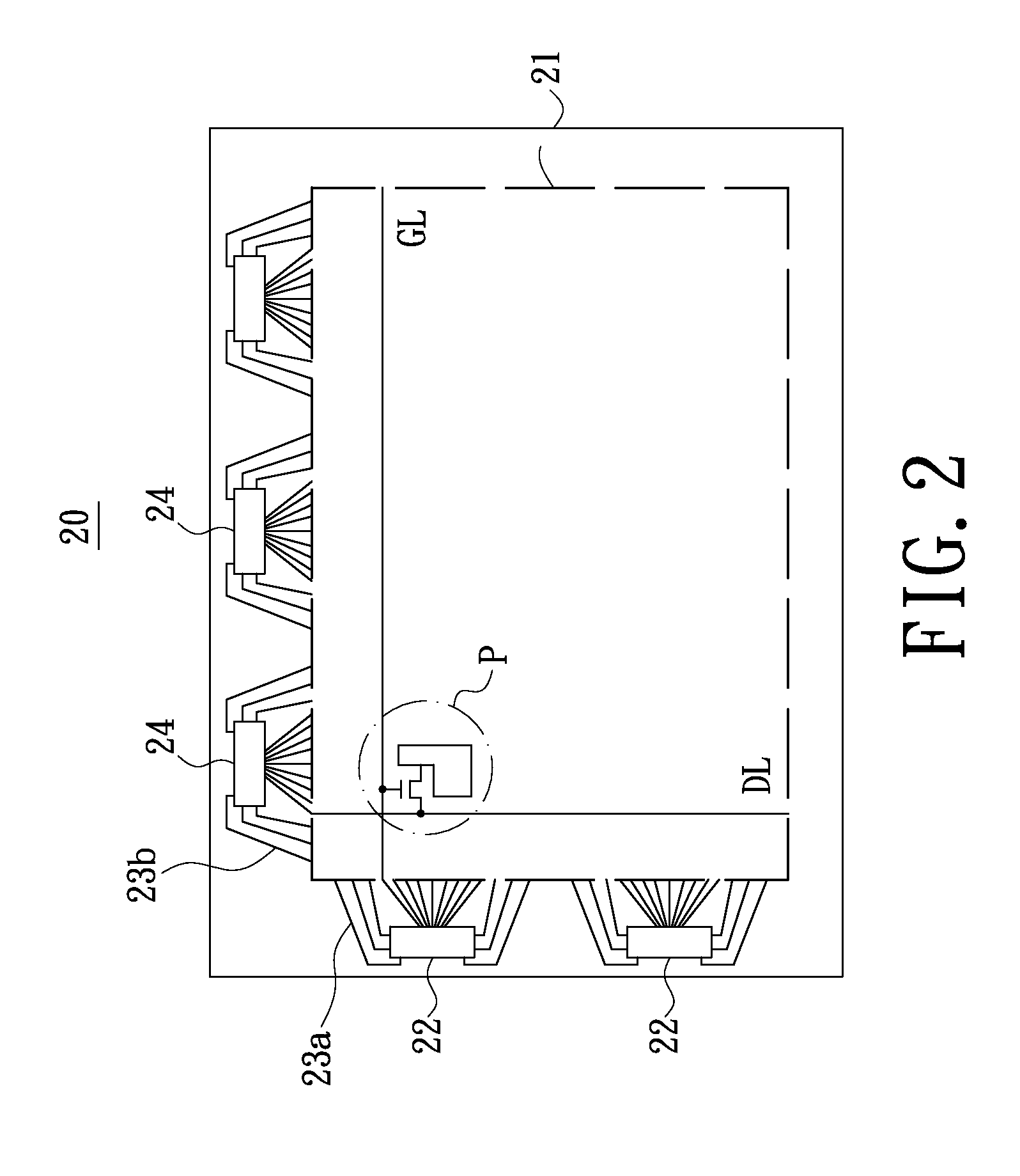 Display integrated circuit chip