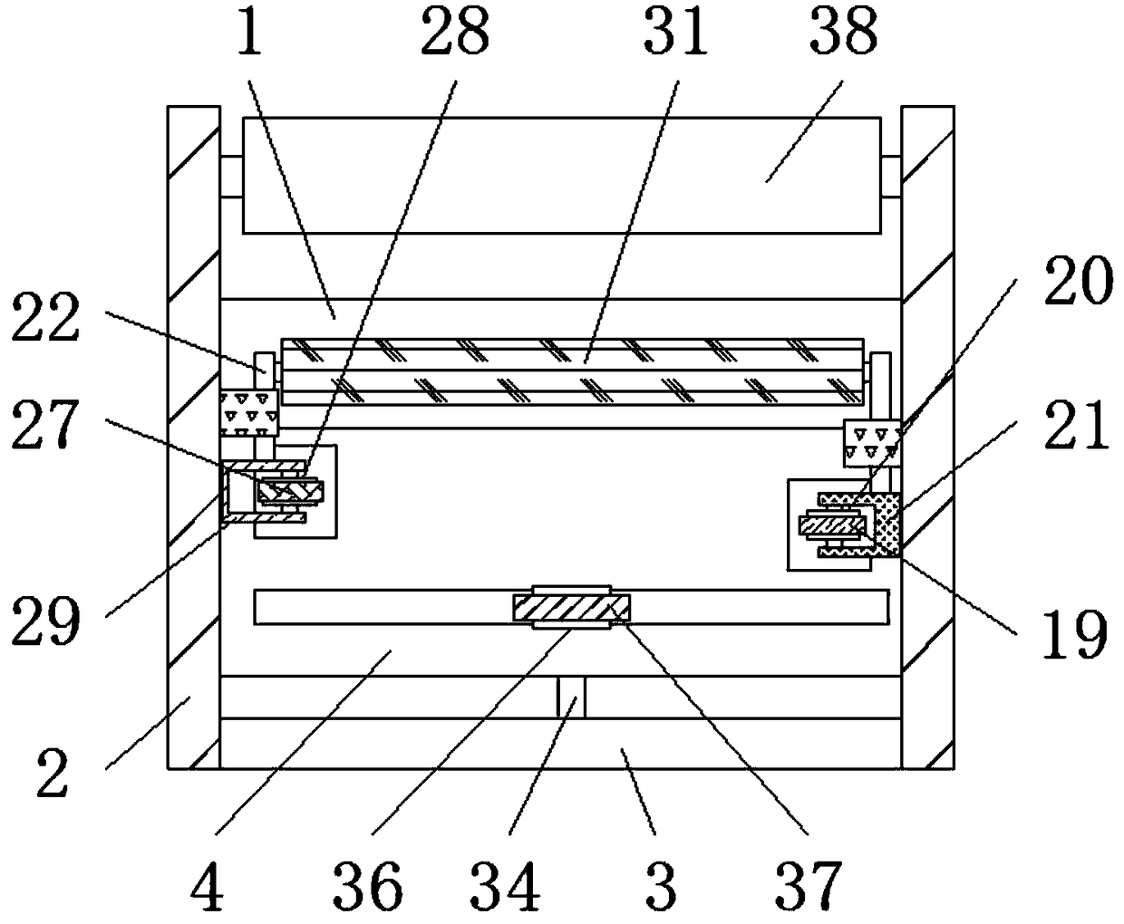 Winding device with anti-deformation function for production of automobile air conditioner hose