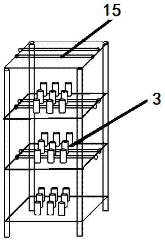 A variable-spectrum tissue culture rack with high light energy utilization