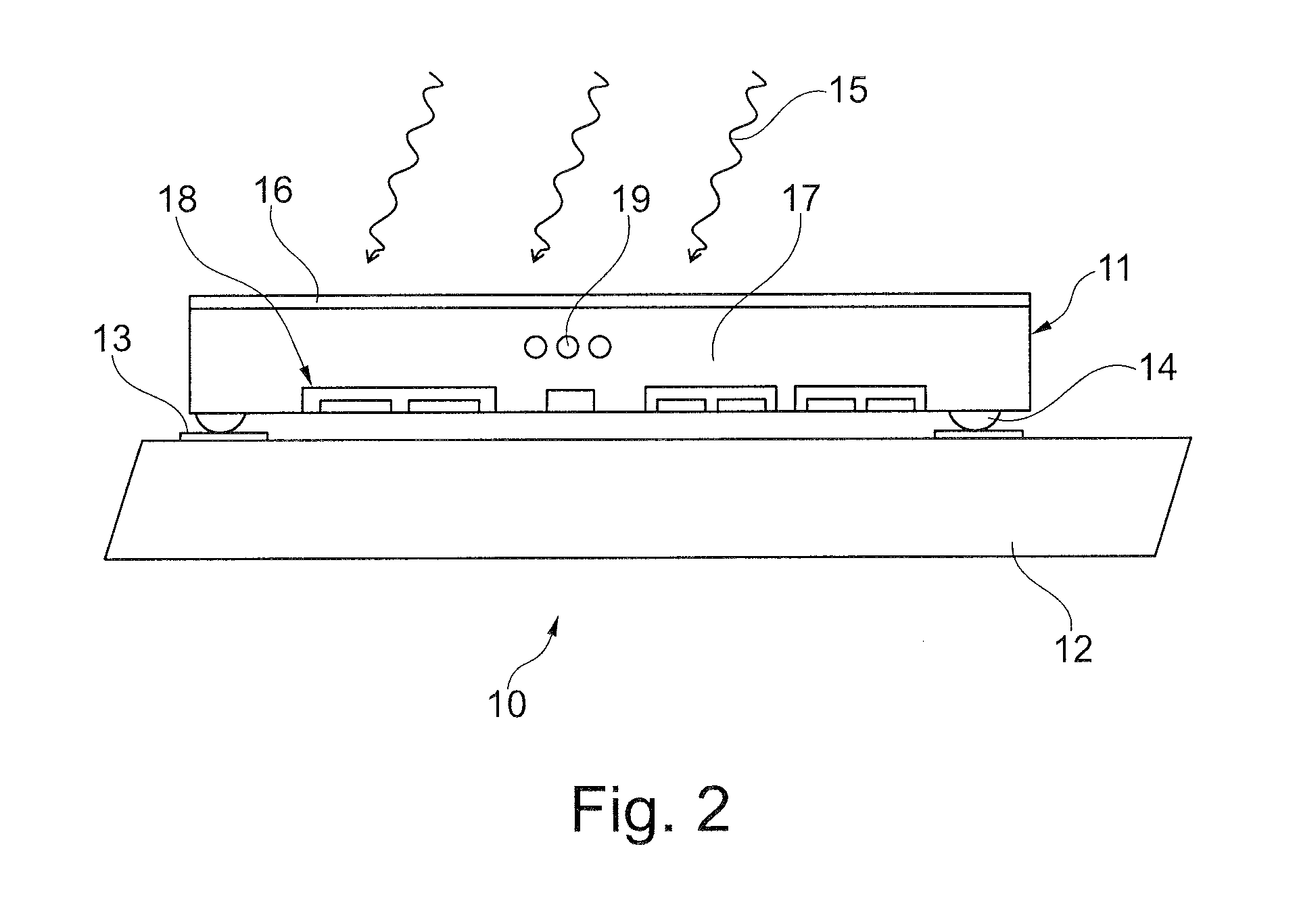 Sensor apparatus, production method and detection apparatus