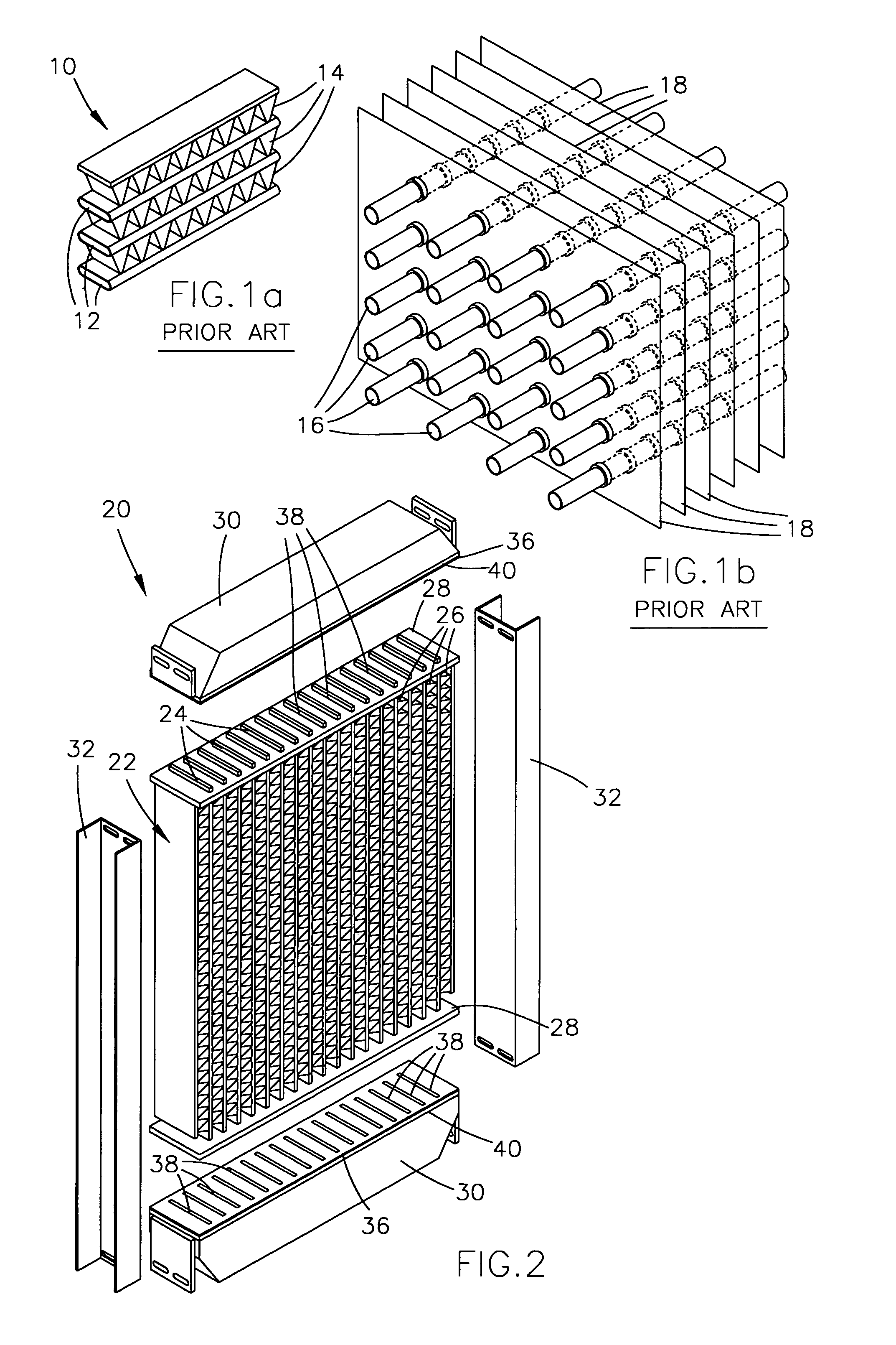 Modular heat exchanger having a brazed core and method for forming