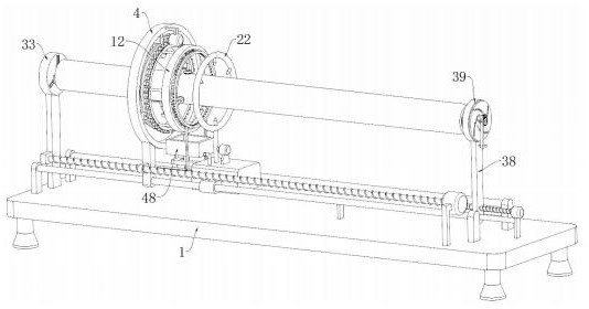 Automatic packaging equipment for pipe film coating