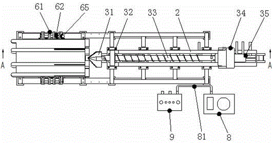 Cast workpiece inner cavity automatic sand cleaning machine