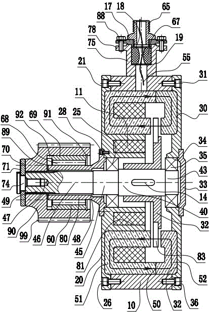 Plate type aluminum alloy gear motor