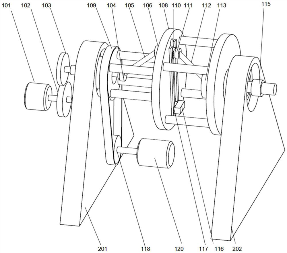 Constant-speed ball cage universal joint contact force test bench and test method thereof