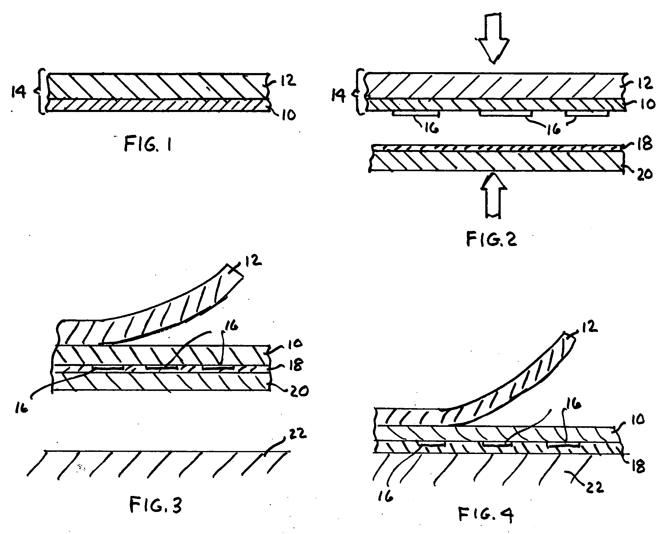 Subsurface printed pressure sensitive composite